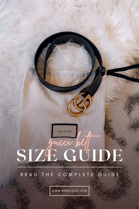 gucci gg belt size guide